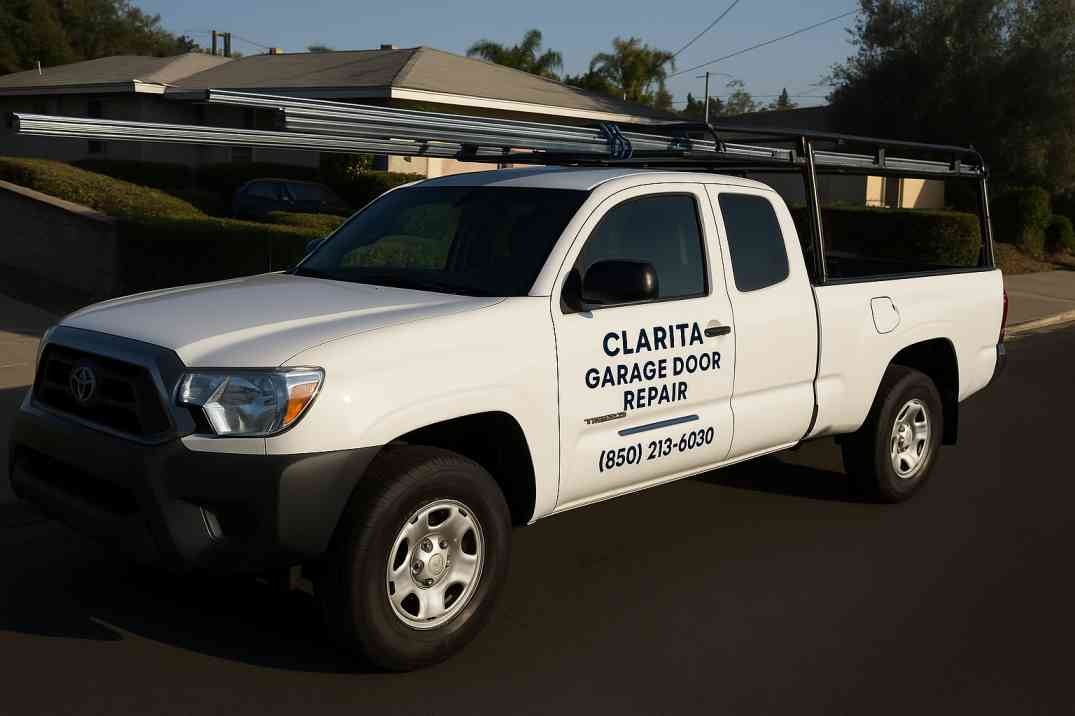 Professional Garage Door Technician Installing a Modern Garage Door